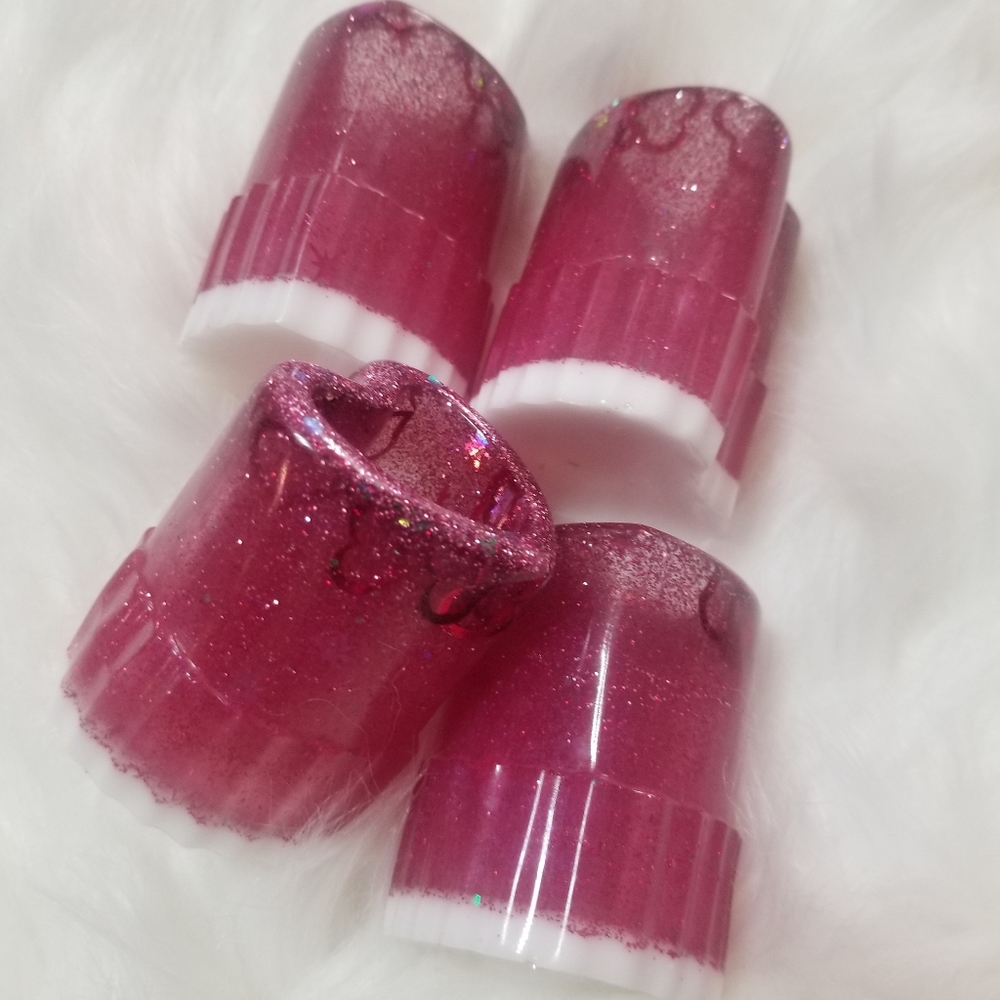 Heart resin shots glass set 4 pice